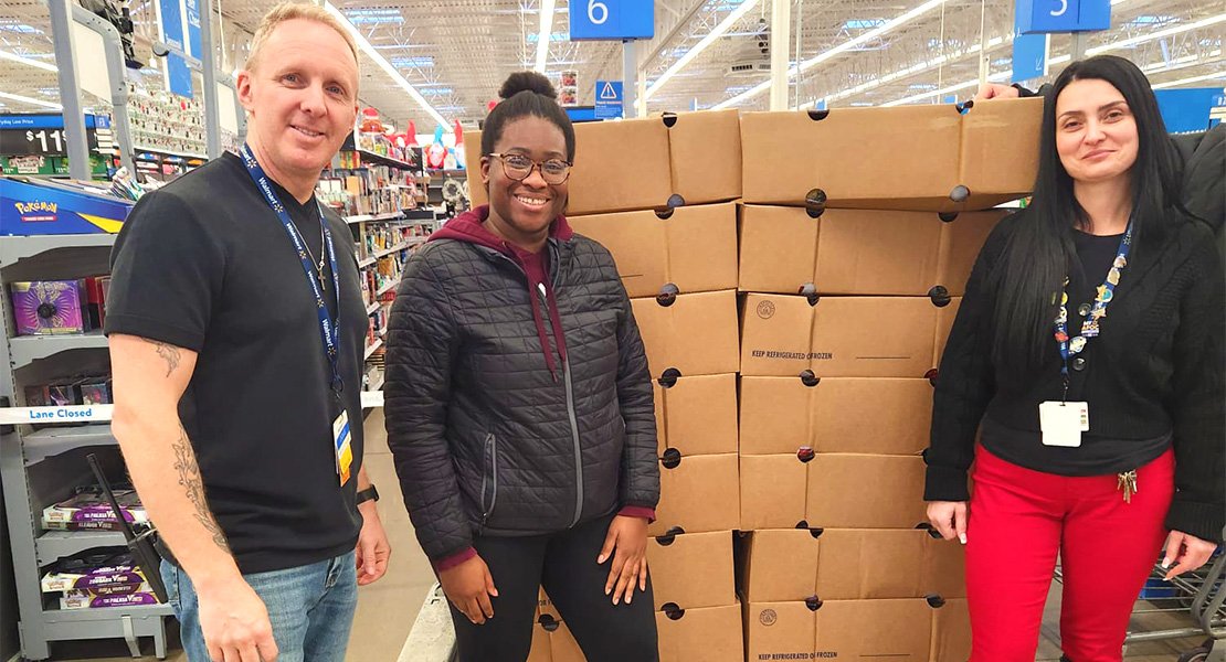 Purchasing food from farmer's wholesaler for donation